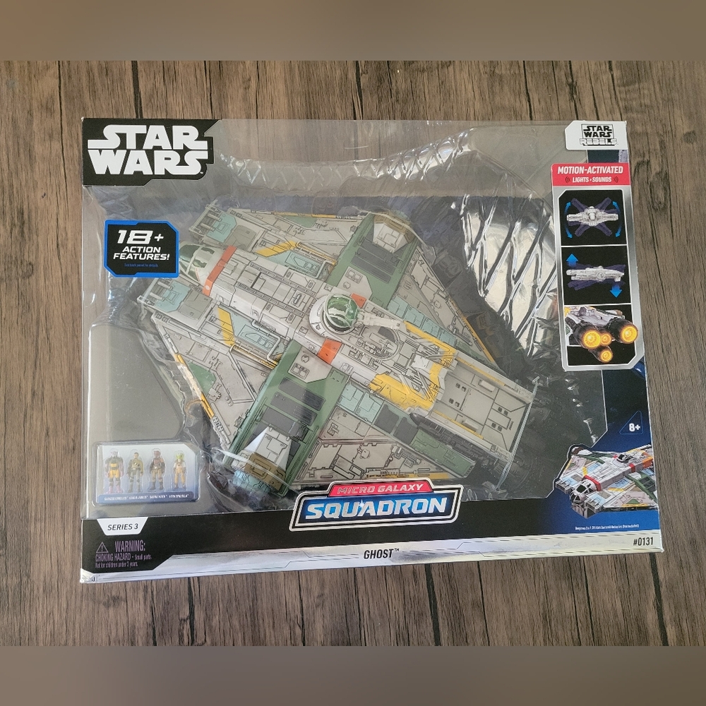 Star Wars Micro Galaxy Ghost 15" Vehicle w/ Motion-Activated Lights, Sounds